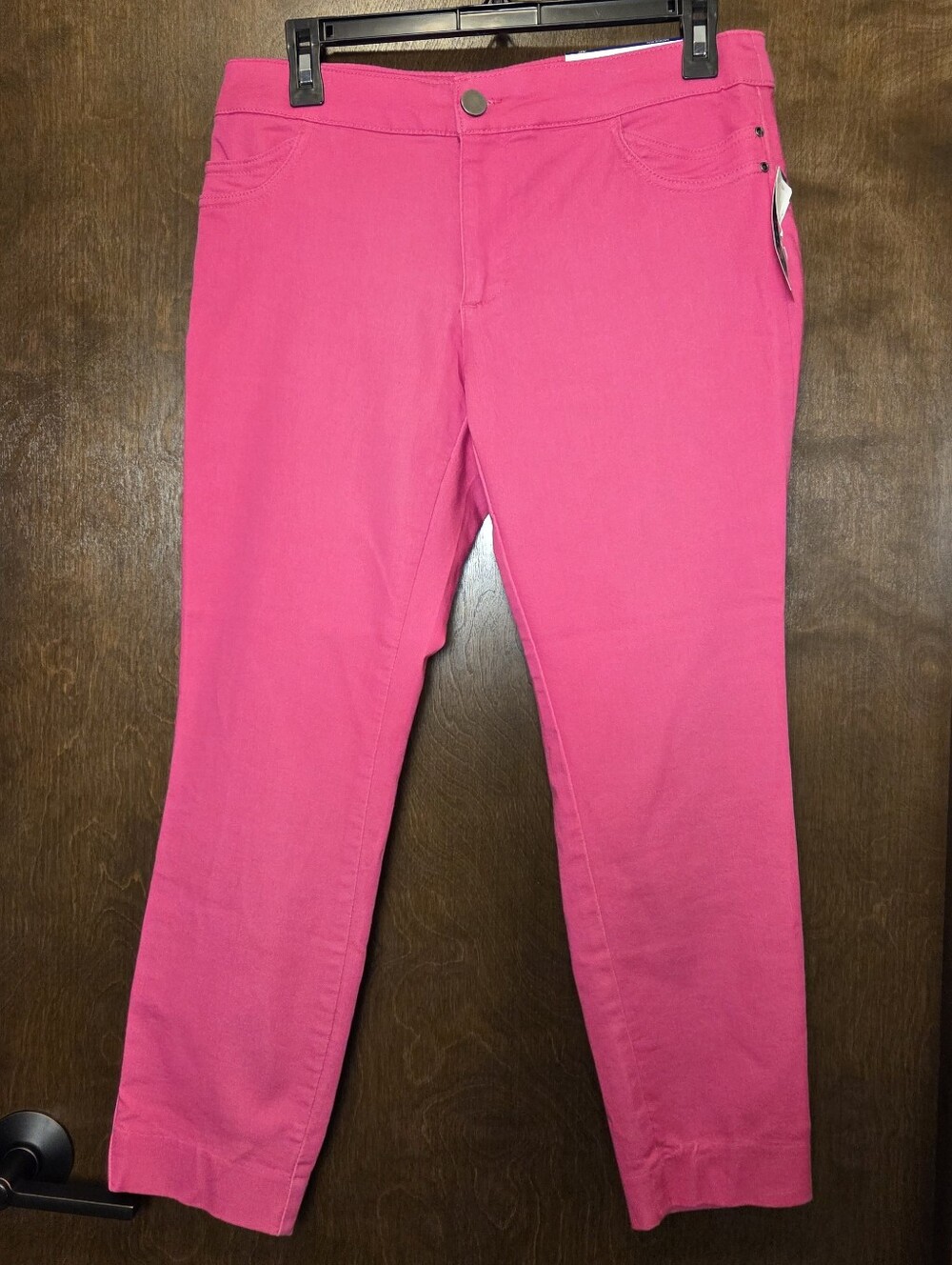 Christopher & Banks Bright Pink Women's Modern Fit Ankle Pants NWT